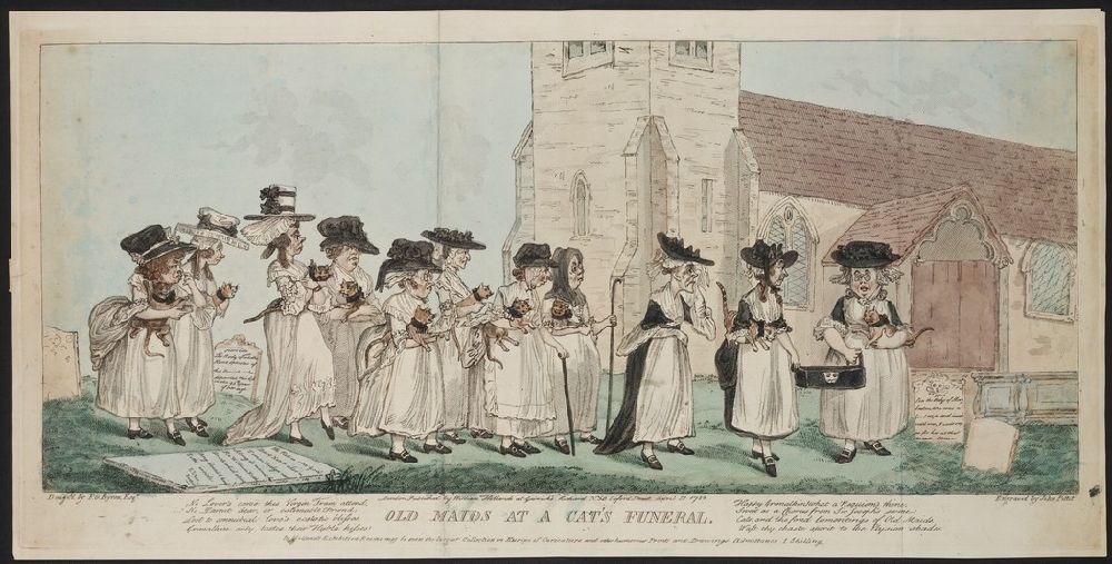 grumpy women holding cats